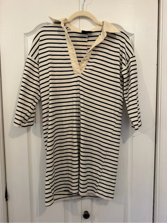 Tuckernuck Dresses & Skirts - Tuckernuck Ashton Knit Polo Dress Size S Blue Cream As Is *pilling